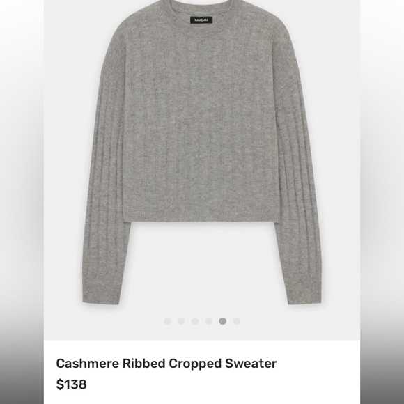 NAADAM | Cashmere Ripped Cropped Sweater - Picture 5 of 6